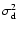 $\sigma_{\rm d}^2$