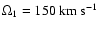 $\Omega_1=150~\rm{km}~\rm{s}^{-1}$