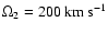 $\Omega_2=200~\rm{km}~\rm{s}^{-1}$