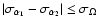 $\vert\sigma_{\alpha_1}-\sigma_{\alpha_2}\vert\leq\sigma_{\Omega}$