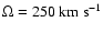 $\Omega=250~\rm {km}~\rm {s}^{-1}$