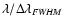 $\lambda /\Delta \lambda _{\it FWHM}$