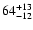 $\rm 64^{+13}_{-12}$