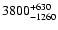 $\rm 3800^{+630}_{-1260}$