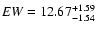 ${\it EW}=12.67^{+1.59}_{-1.54}$