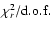 $\chi^2_r/\rm d.o.f.$