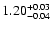 $\rm 1.20^{+0.03}_{-0.04}$
