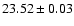 $23.52\pm0.03$