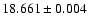 $18.661\pm0.004$