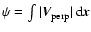 $\psi=\int\vert\vec{V}_{\rm perp}\vert~{\rm d}\vec{x}$