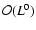 ${\cal O}(L^0)$