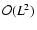 ${\cal O}(L^2)$