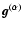 ${\vec{g}}^{(\alpha)}$