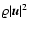 $\varrho \vert{\vec{u}}\vert^2$