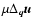 $\mu {\Delta}_{\vec{q}}{\vec{u}}$