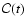 ${\cal C}(t)$