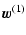 $\displaystyle %
{\vec{w}}^{(1)}$