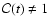 ${\cal C}(t) \neq 1$