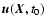 ${\vec{u}}({\vec{X}}, t_{0})$