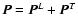${\vec{P}}= {\vec{P}}^L + {\vec{P}}^T$