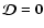 $\vec{\cal D}={\vec{0}}$