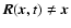 $\vec{R} ({\vec{x}}, t) \neq {\vec{x}}$