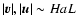 $\vert{\vec{v}}\vert, \vert{\vec{u}}\vert
\sim H a L$