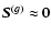 ${\vec
S}^{(g)} \approx {\vec{0}}$