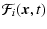 $\displaystyle %
{\cal F}_i ({\vec{x}}, t)$