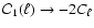 $\mathcal{C}_1(\ell) \rightarrow -2 C_\ell$