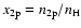 $x_{{\rm 2p}}=n_{{\rm 2p}}/n_{\rm H}$