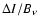 $\Delta I/B_\nu$