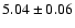 $5.04\pm0.06$