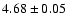$4.68\pm0.05$
