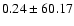 $0.24\pm60.17$
