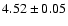 $4.52\pm0.05$