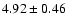 $4.92\pm0.46$