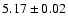 $5.17\pm0.02$
