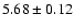 $5.68\pm0.12$