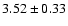 $3.52\pm0.33$