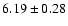$6.19\pm0.28$