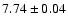 $7.74\pm0.04$