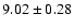$9.02\pm0.28$