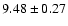 $9.48\pm0.27$