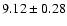 $9.12\pm0.28$