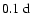 $0.1~{\rm d}$