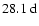 $28.1~{\rm d}$