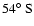 $54\hbox{$^\circ$ }{\rm S}$
