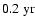 $0.2~{\rm yr}$