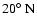 $20\hbox{$^\circ$ }{\rm N}$